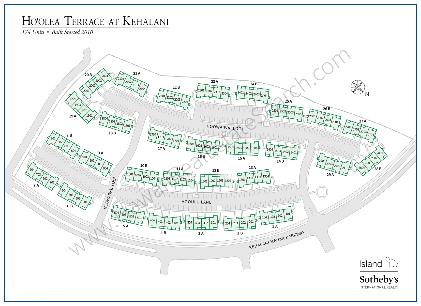 Map of Hoolea Terrace Detailed 2020